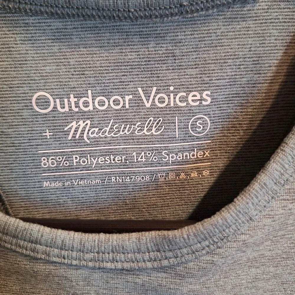 Outdoor voices x madewell sports bra small